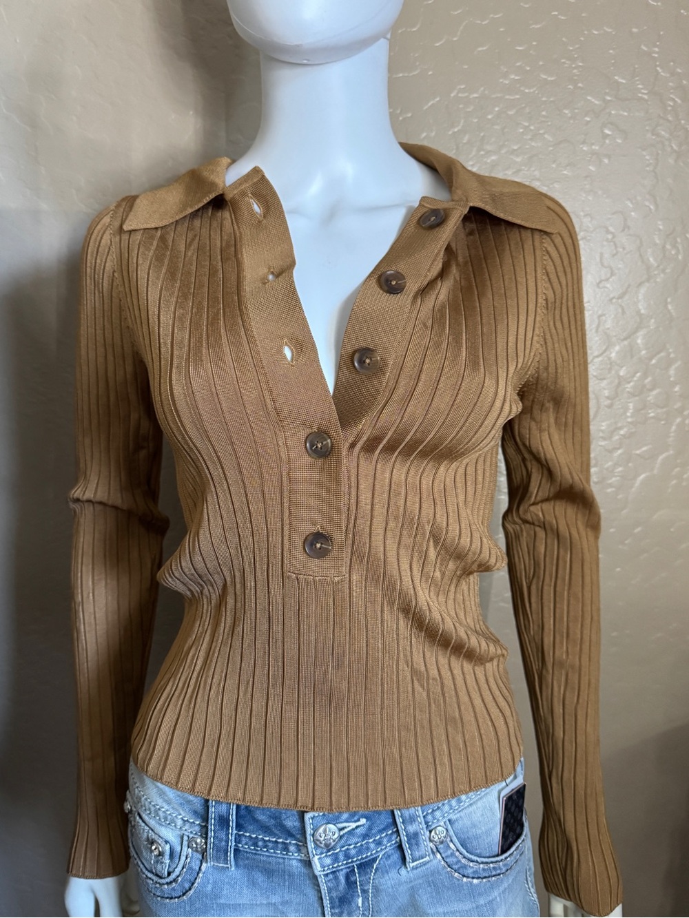 Good American copper brown top